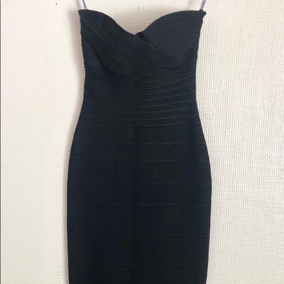 Herve Leger black signature dress - Picture 4 of 8